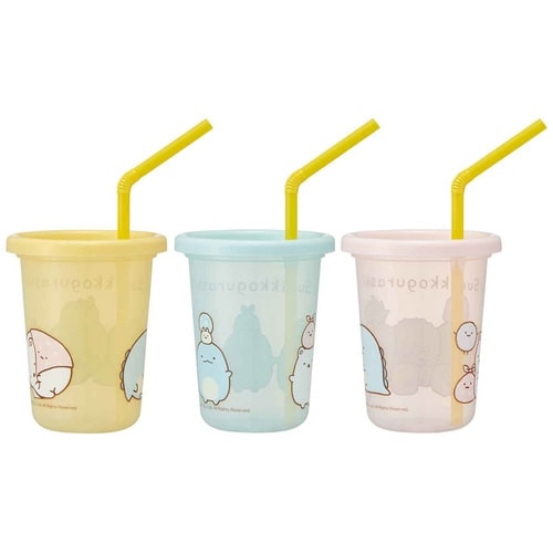 タンブラー ストロー付き 3個入り 230ml