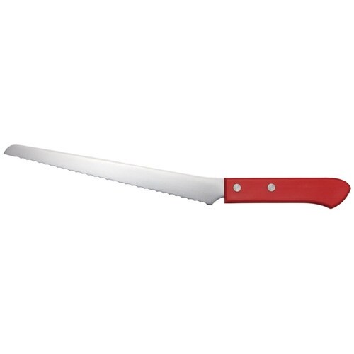 パン切り包丁 刃渡り21cm キャスミン レッド