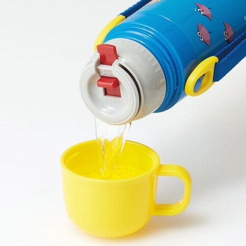 水筒 キッズ 470ml 2way 直飲み コップ