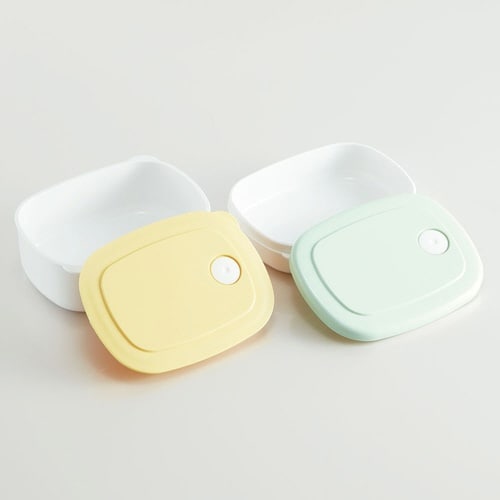 お弁当箱 520ml くすみGRN×YEL