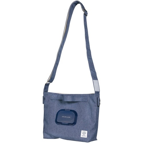 ペット お散歩 ポケット付お散歩バッグ ネイビー