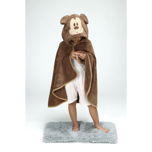 バスタオル 吸水速乾 フード付き ミッキーマウス