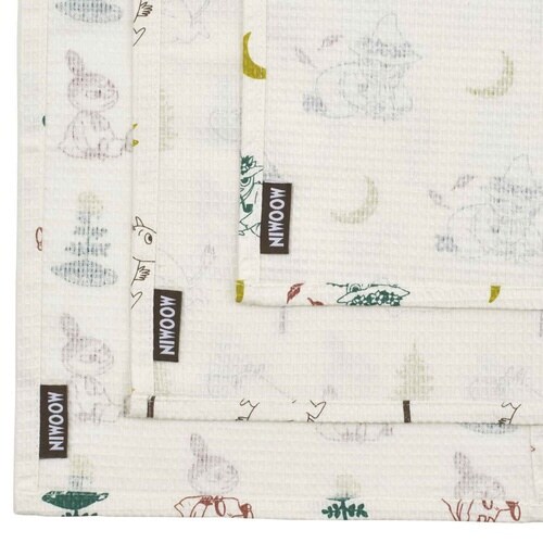 ふきん ワッフル生地ふきん 3枚入 ムーミン