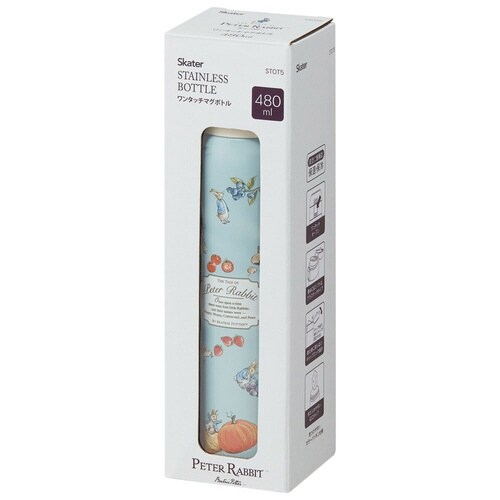 水筒 480ml ワンタッチ ピーターラビット