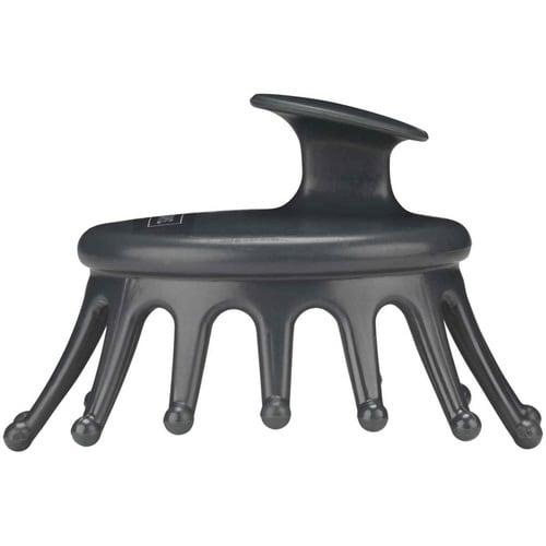 ペットブラシ シャンプーマッサージブラシ グレー