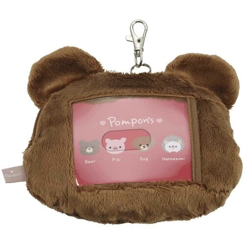 パスケース Pompons リールパスケース クマ