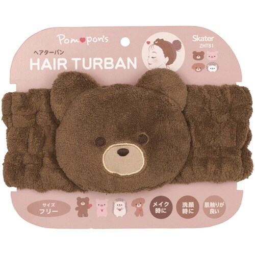ヘアターバン Pompon’s クマ