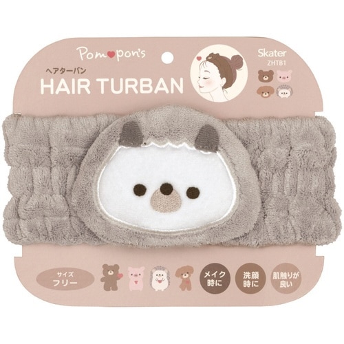 ヘアターバン Pompon’s ハリネズミ