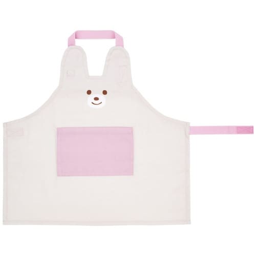 エプロン 三角巾 セット 子供用 ぬいぐるみうさぎ