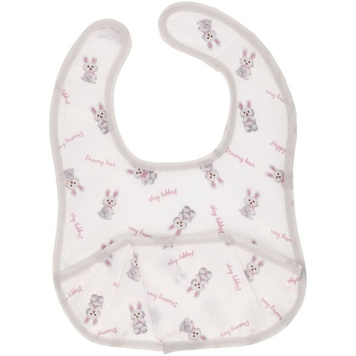 お食事エプロン 2枚 S 薄手 ぬいぐるみ ウサギ