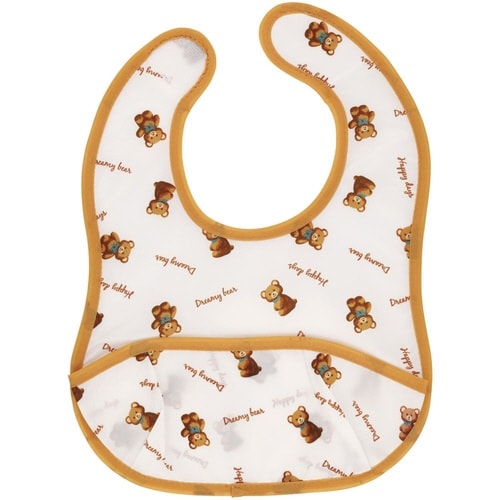 お食事エプロン 2枚 S 薄手 ぬいぐるみ クマ