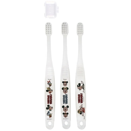 歯ブラシ クリア 3本セット ミッキーフレンズ