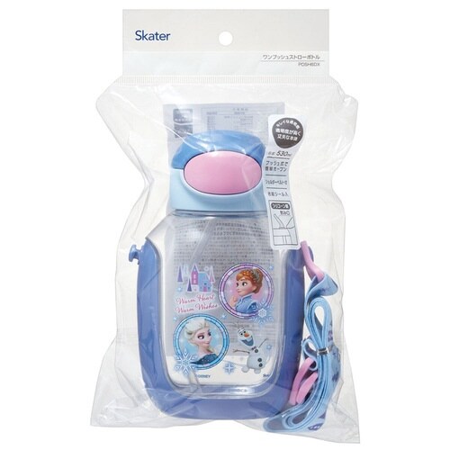 ワンプッシュ ストロー 水筒 アナと雪の女王23