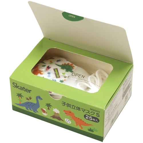 マスク 子供用 立体 S 25枚入 ディノサウルス