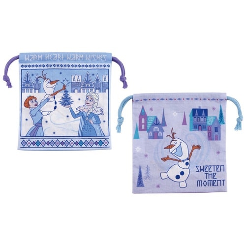 巾着 マチ付き巾着 2個入り アナと雪の女王23