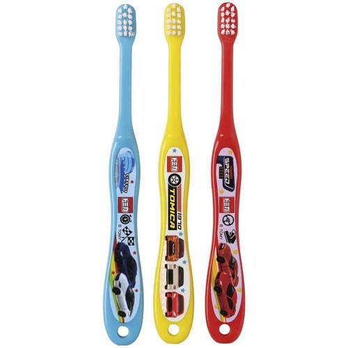 歯ブラシ 子供 乳児用 3本セット トミカ23