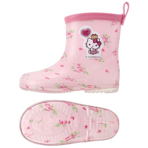 レインブーツ キッズ KTラブリーフラワー