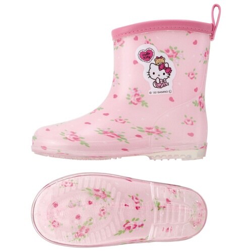 レインブーツ キッズ KTラブリーフラワー