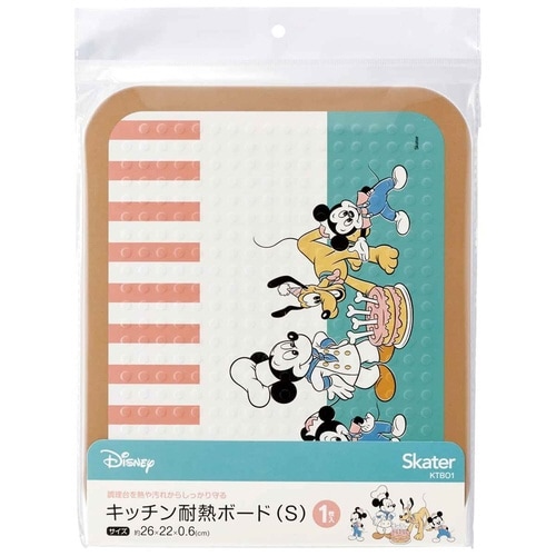 鍋敷き キッチン耐熱ボード S ミッキーフレンズ