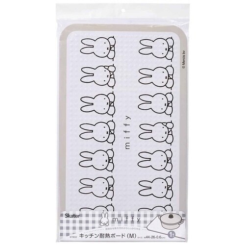 鍋敷き キッチン耐熱ボードM ミッフィーモノトーン