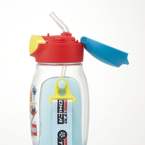 ワンプッシュ ストロー 水筒 530ml トミカ