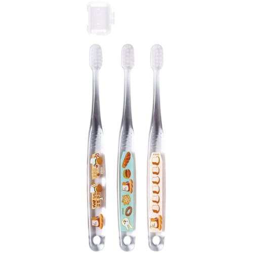 歯ブラシ クリア歯ブラシ 3本セット パンどろぼう