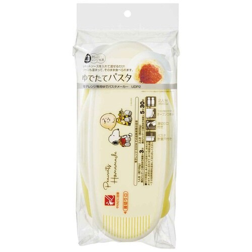 ゆでパスタ調理ケース スヌーピー水彩