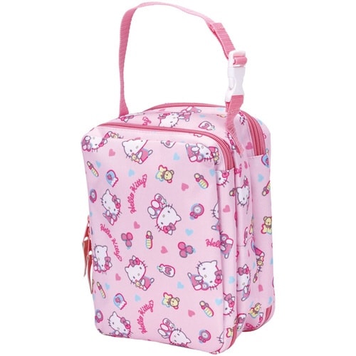 おむつポーチ 両面収納 持ち手付き ハローキティ