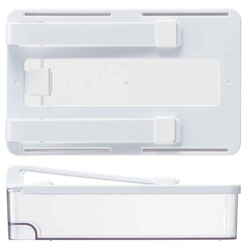 冷蔵庫収納 冷蔵庫棚下引き出しトレー スリム