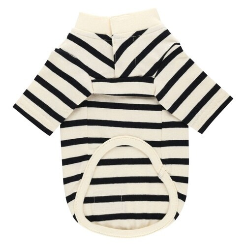 犬服 ドッグウェア 長袖 シャツ S ボーダー