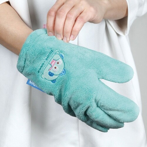 ヘアドライ手袋 はんぎょどんふにゅまる