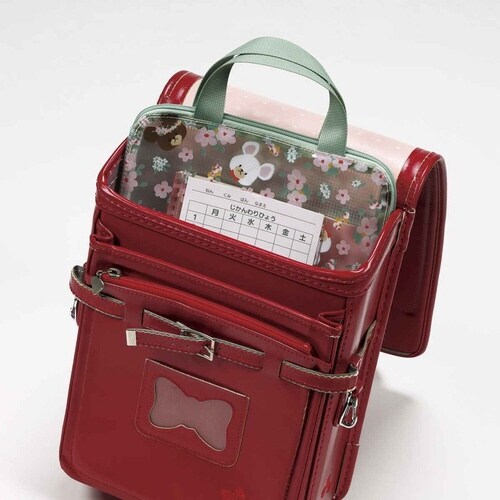 連絡帳袋 仕切り付き 連絡袋 持ち手付き 時間割