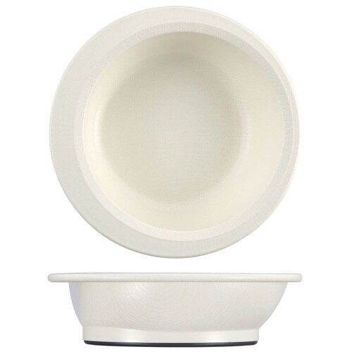 ボウル 15cm すくいやすい 木製風 クリーム