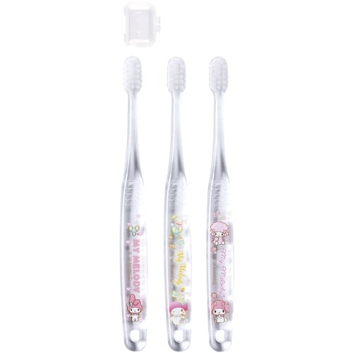 歯ブラシ 3本セット クリア歯ブラシ マイメロディ