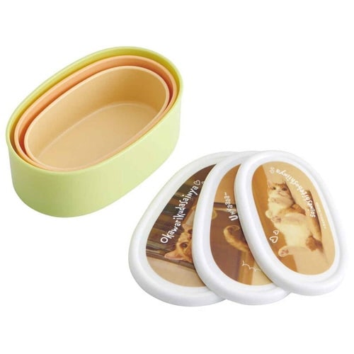 弁当箱 3個セット 抗菌入子式シール容器