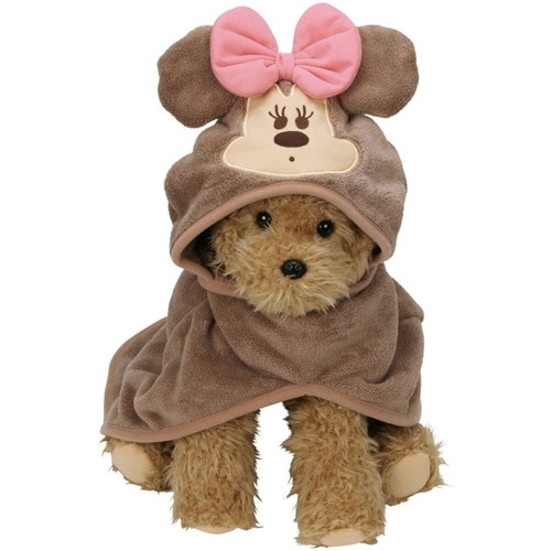 タオル ペット 犬猫用バスケープ ミニーマウス