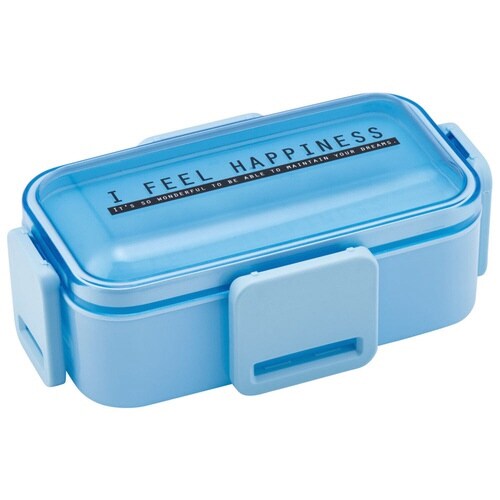 弁当箱 2段 600ml シースルーブルー