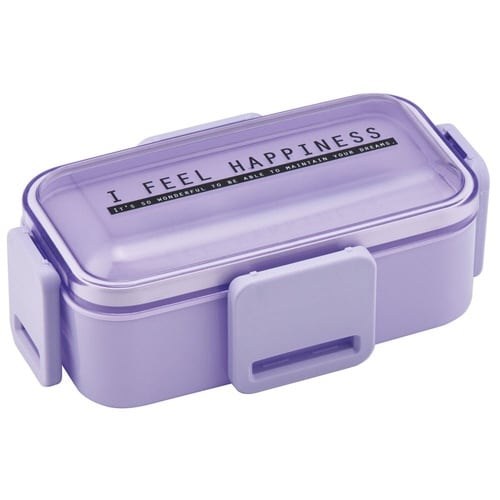 弁当箱 2段 600ml シースルーラベンダー