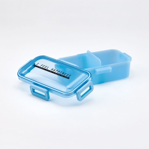 弁当箱 1段 530ml シースルーブルー
