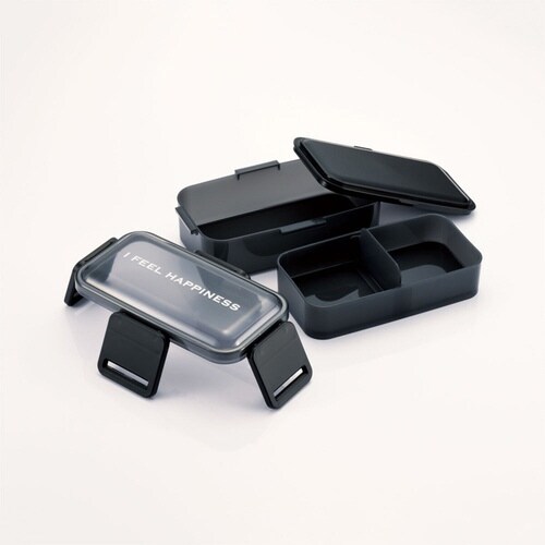 弁当箱 2段 850ml シースルーブラック