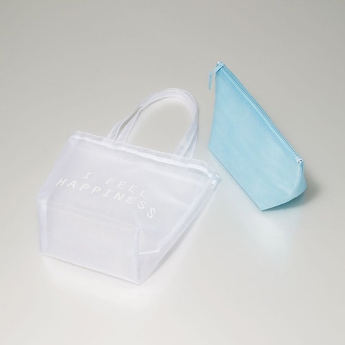 トートバッグ シースルーブルー