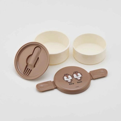 お弁当箱 2段 500ml 抗菌丸型ランチボックス