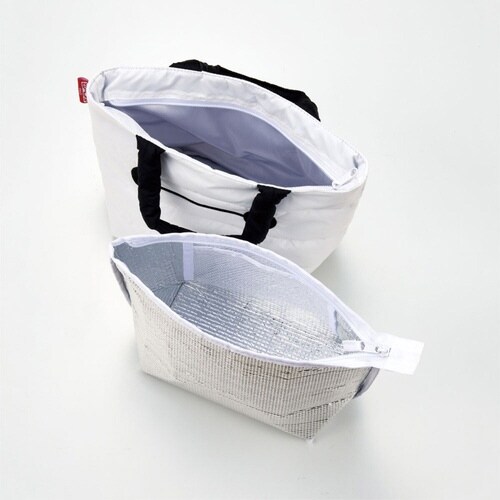 ランチバッグ 洗えるソフトランチバッグ 2重タイプ