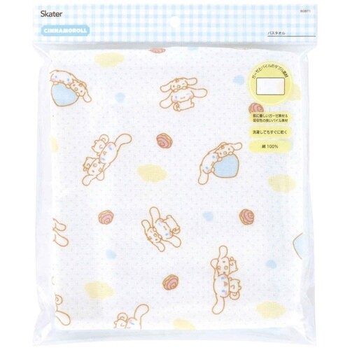 ベビーバスタオル 綿100% ガーゼ パイル