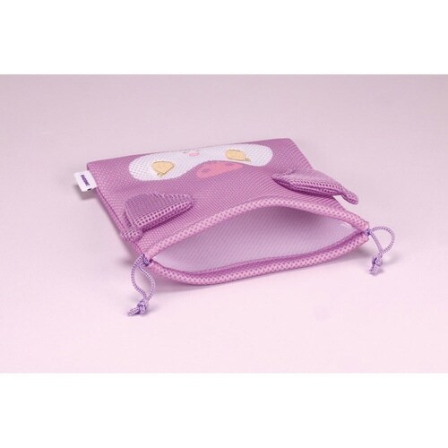 巾着 メッシュ生地 洗濯OK クロミ