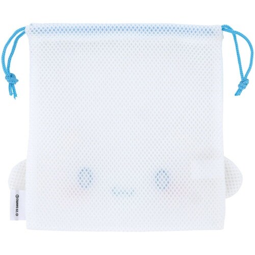 巾着 メッシュ生地 洗濯OK シナモロール