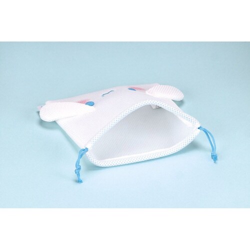 巾着 メッシュ生地 洗濯OK シナモロール