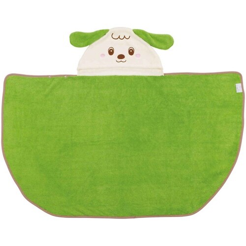 タオル 吸水速乾フード付き バスポンチョ ワンワン