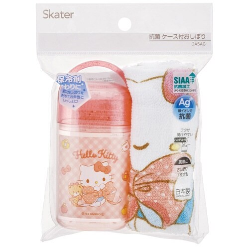 おしぼり 抗菌ケース付おしぼり キティビックリボン