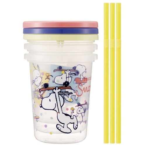 日本製 タンブラー ストロー付タンブラー3個